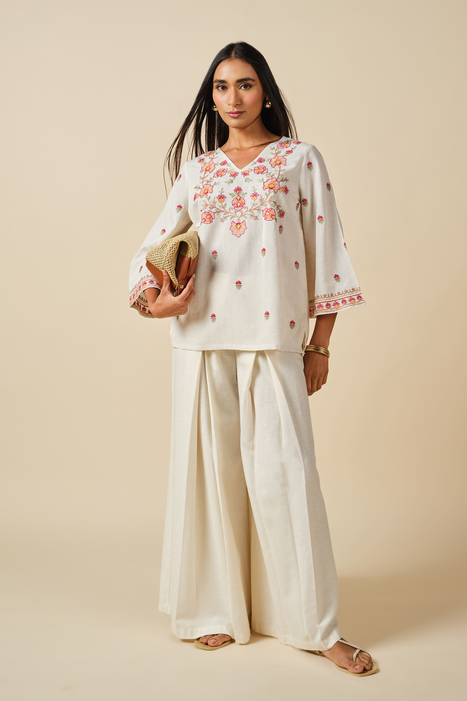 Gul Bahar Top, Off White, image 2